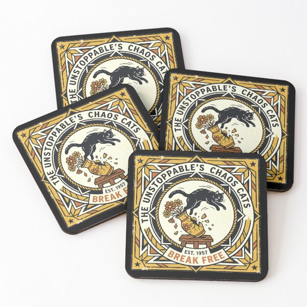 Item preview, Chaos Is My Art Funny Black Cat Destroyer designed and sold by Oommen Studio .