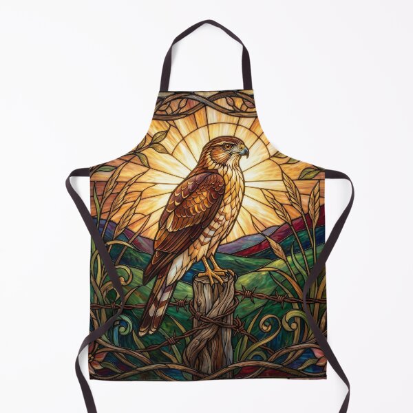 Item preview, Stained Glass Style Cooper's Hawk designed and sold by Tridentulus.
