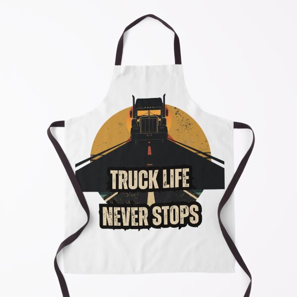 Item preview, Truck Life Never Stop t shirt_Retro Trucker Graphic Gift Sticker designed and sold by Meharshop.