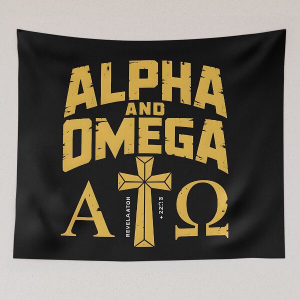 Item preview, Alpha and Omega - Revelation 22:13 Faith Based Graphic Tee designed and sold by ForgedByFaith.