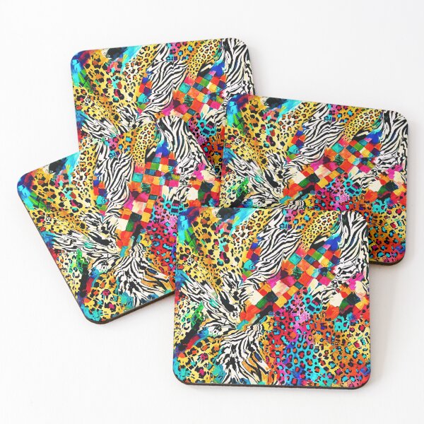 Item preview, Vibrant Animal Print Collage designed and sold by Natalie Holland.