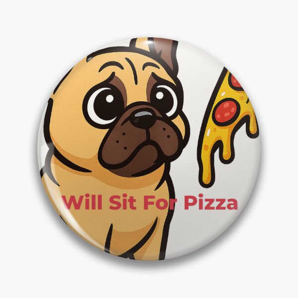 Item preview, Frenchie with Pizza designed and sold by MuttAboutYou.