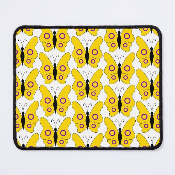 Item preview, Intersex Pride butterflies designed and sold by Celeste Bocchicchio-Chaudhri.