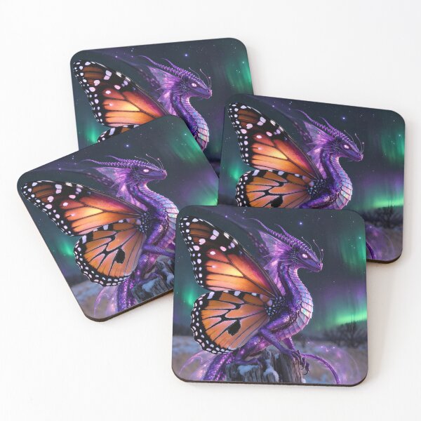 Item preview, Borealis Monarch | Aurora Butterfly Dragon Fantasy Art designed and sold by Stubblejumper Artworks.