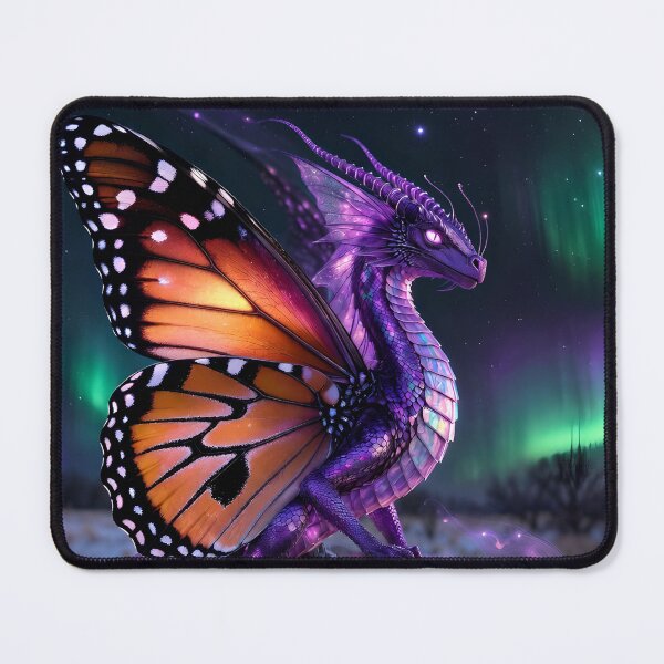 Item preview, Borealis Monarch | Aurora Butterfly Dragon Fantasy Art designed and sold by Stubblejumper Artworks.