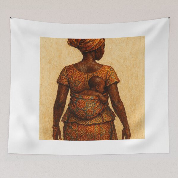 Item preview, Traditional African Mother and Child Painting | African Culture  designed and sold by Larrysamdesign.
