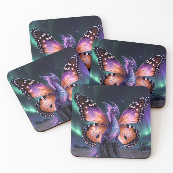 Item preview, Prairie Borealis | Aurora Butterfly Dragon Fantasy Art designed and sold by Stubblejumper Artworks.