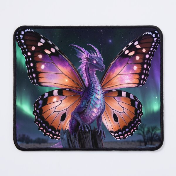 Item preview, Prairie Borealis | Aurora Butterfly Dragon Fantasy Art designed and sold by Stubblejumper Artworks.