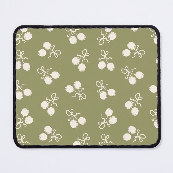 Item preview, Olive green with White bow-tied olives designed and sold by Sam Heaney Design.