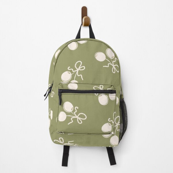 Item preview, Olive green with White bow-tied olives designed and sold by Sam Heaney Design.