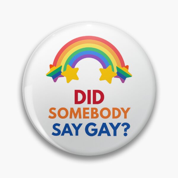 Item preview, Did Somebody Say Gay? - Vibrant Rainbow Pride t-shirt designed and sold by Hook & Header Co. .