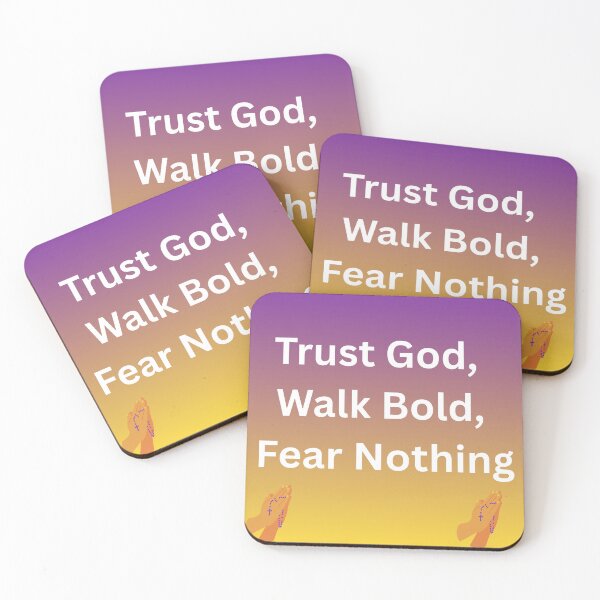 Item preview, Trust God, Walk Bold, Fear Nothing designed and sold by KishaArt.