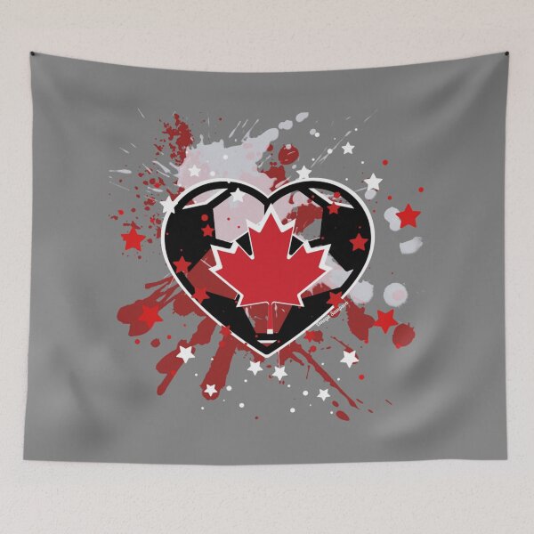 Item preview, Maple leaf soccer Heart designed and sold by artbyomega.