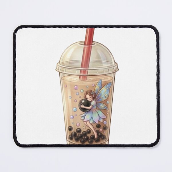 Item preview, Cute Boba Milk Tea Fairy Aesthetic designed and sold by Pure Art .