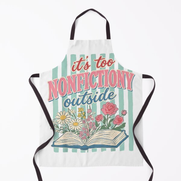 Item preview, Its Too Nonfictiony Outside Floral Book T-Shirt designed and sold by rawr00.
