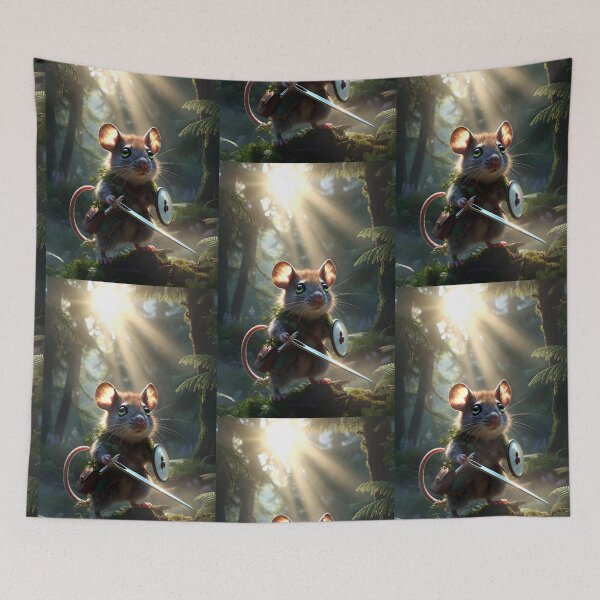 Item preview, Sir Pipwick | Woodland Warrior Mouse Fantasy Art designed and sold by Stubblejumper Artworks.