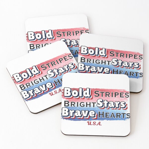 Item preview, Bold Stripes Bright Stars Brave Hearts - 250 Years Strong USA Patriotic 4th of July Design designed and sold by DonnaRaine.