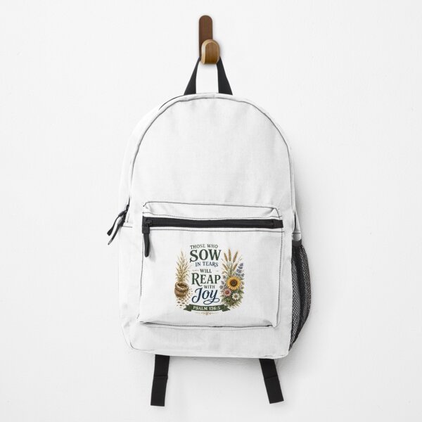 Item preview, THOSE WHO SOW IN TEARS WILL REAP WITH JOY - Psalm 126:5 Harvest Floral Graphic designed and sold by Faithloveshop.