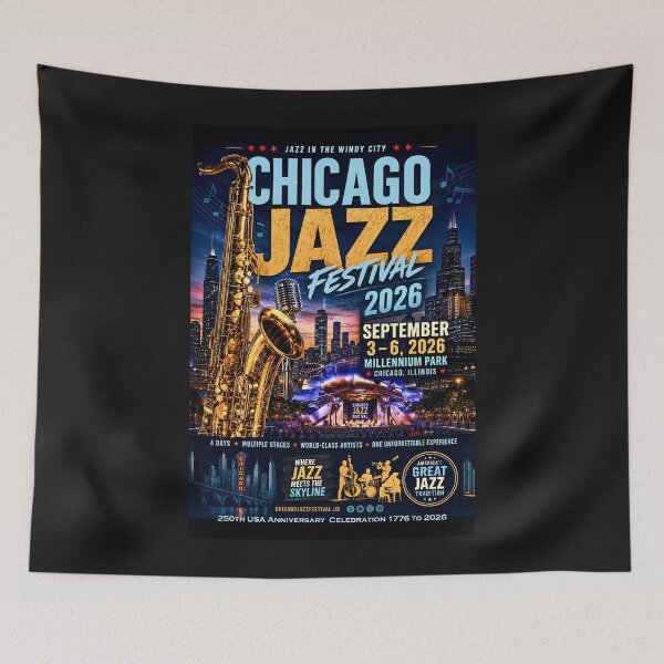 Item preview, CHICAGO JAZZ FESTIVAL 2026 - Celebrating USA 250th Anniversary designed and sold by DBM Photo Art 1.