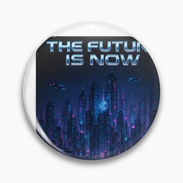 Item preview, The Future is Now | Futuristic Cyberpunk City Art designed and sold by Larrysamdesign.
