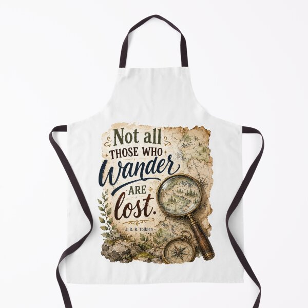 Item preview, Not All Who Wander Are Lost Compass Art designed and sold by Candlelit Catastrophes.