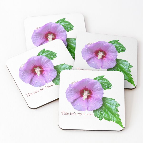 Item preview, This isn’t my house, purple flower with leaves designed and sold by Josephine Ethereal.
