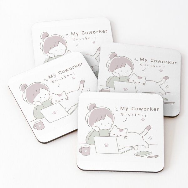 Item preview, 仕事の邪魔師 My Coworker — Cat Laptop Kawaii Japanese Illustration designed and sold by medicalkinoko.