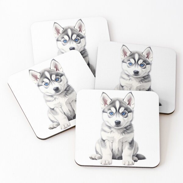 Item preview, Blue-Eyed Siberian Husky Puppy Portrait designed and sold by SabraDD.
