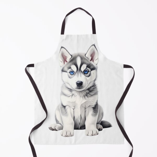 Item preview, Blue-Eyed Siberian Husky Puppy Portrait designed and sold by SabraDD.