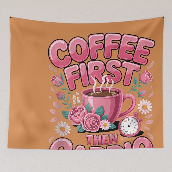 Item preview, Coffee First Then Cardio designed and sold by JulianBrant.