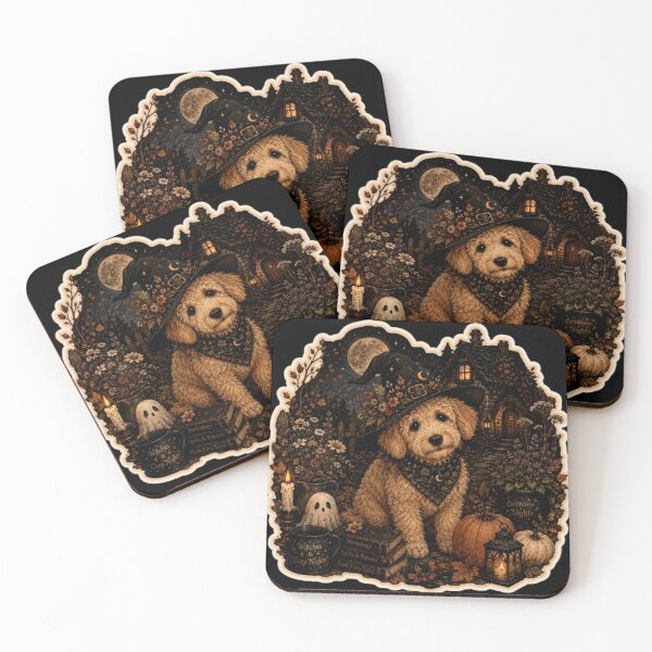 Item preview, Enchanted Goldendoodle of the October Cottage designed and sold by jteart.