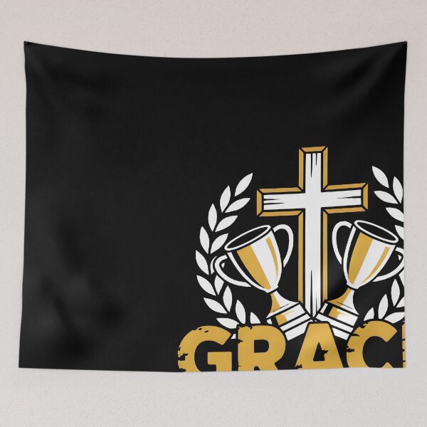 Item preview, Grace Wins - Christian Victory Streetwear Design designed and sold by ForgedByFaith.