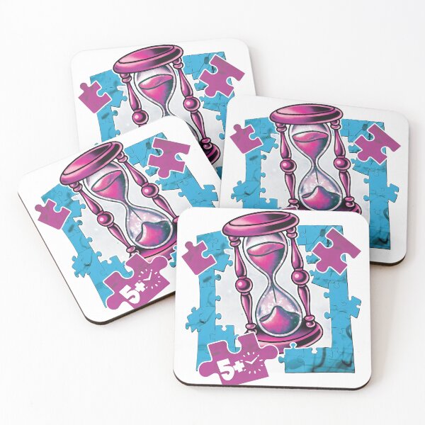 Item preview, Time Puzzle Magenta Blue Graphic designed and sold by Nort-Surcorm.