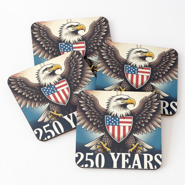 Item preview, 250 Eagle Emblem with Patriotic Banner designed and sold by CreationLens.