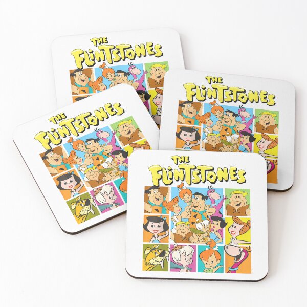 Item preview, The Flintstones Character Squares Retro Cartoon Colorful Grid Box Graphic Design designed and sold by playrify.