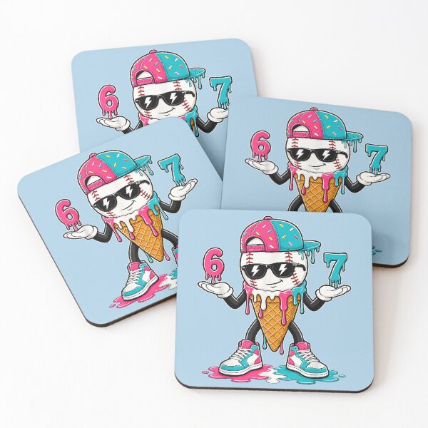 Item preview, Baseball Drip 67 Boys 6 7 Baseball Ice Cream Drip Kids Boys designed and sold by FoulPoint.
