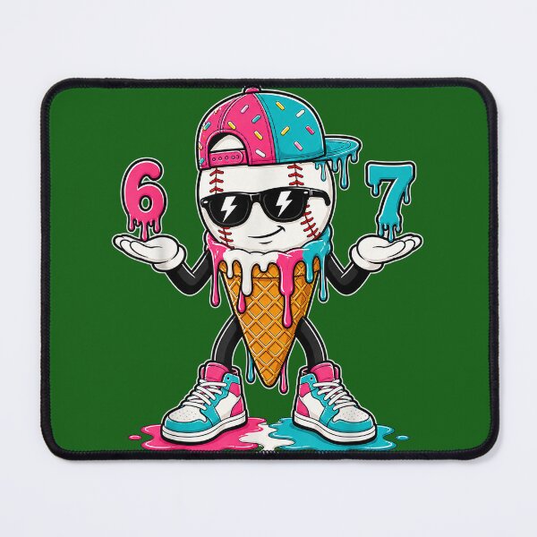 Item preview, Baseball Drip 67 Boys 6 7 Baseball Ice Cream Drip Kids Boys designed and sold by FoulPoint.