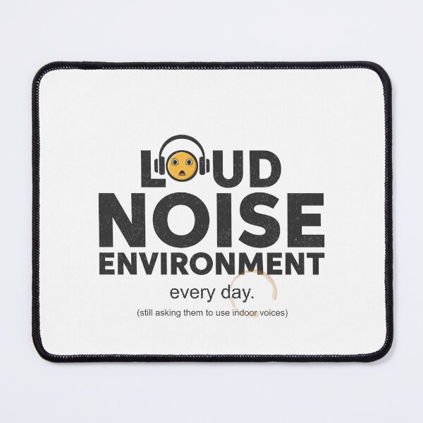 Item preview, Loud Noise Environment Funny Daycare Teacher Design Black Version designed and sold by The Sticky Clipboard.