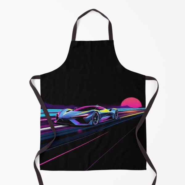 Item preview, Synthwave Cyberpunk Supercar Neon Highway Retro Sunset Design designed and sold by Tama-sirth.