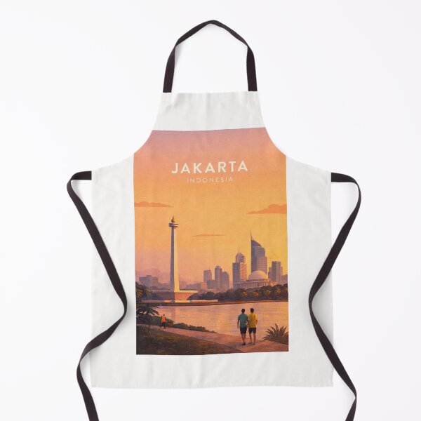 Item preview, Jakarta Skyline with Monas and Merdeka Square Indonesia designed and sold by Places On Earth.