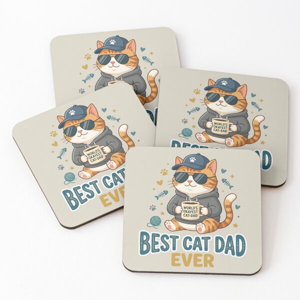 Item preview, Best Cat Dad Ever designed and sold by AliveStyle.