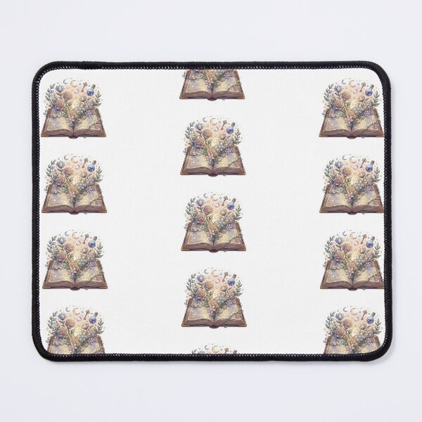 Item preview, Magic Book with Flowers and Sparkling Stars Fantasy Aesthetic designed and sold by AidaAviles.