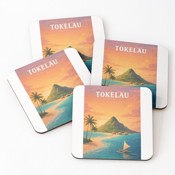 Item preview, Tokelau Sunset Over Fakaofo Lagoon and Pacific Waters designed and sold by Places On Earth.