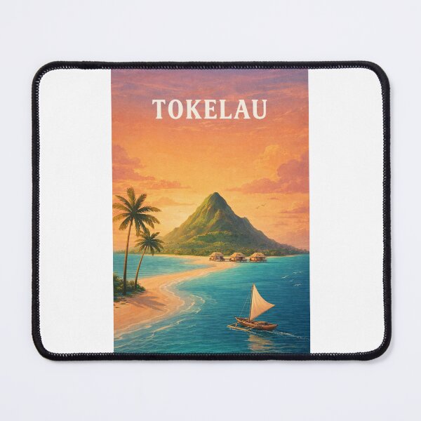 Item preview, Tokelau Sunset Over Fakaofo Lagoon and Pacific Waters designed and sold by Places On Earth.