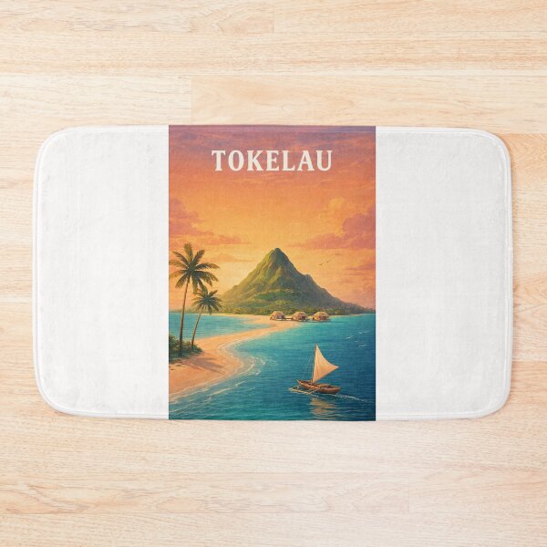 Item preview, Tokelau Sunset Over Fakaofo Lagoon and Pacific Waters designed and sold by Places On Earth.