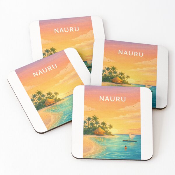 Item preview, Nauru Tropical Coastline and Pacific Island Sunset designed and sold by Places On Earth.