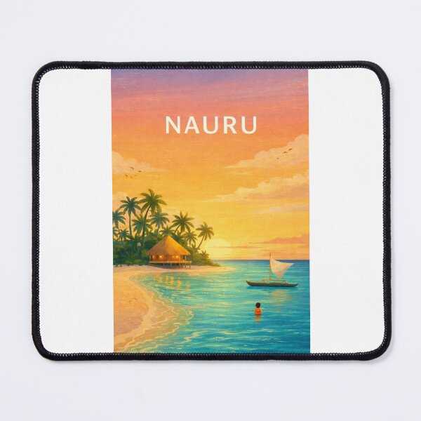 Item preview, Nauru Tropical Coastline and Pacific Island Sunset designed and sold by Places On Earth.