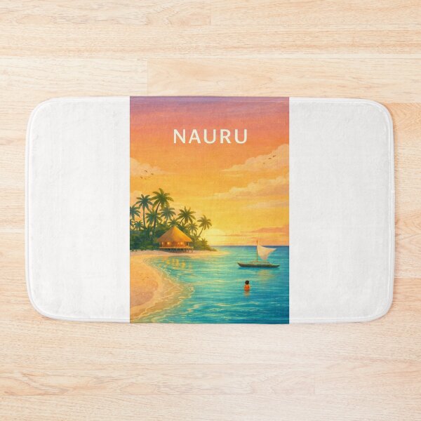 Item preview, Nauru Tropical Coastline and Pacific Island Sunset designed and sold by Places On Earth.