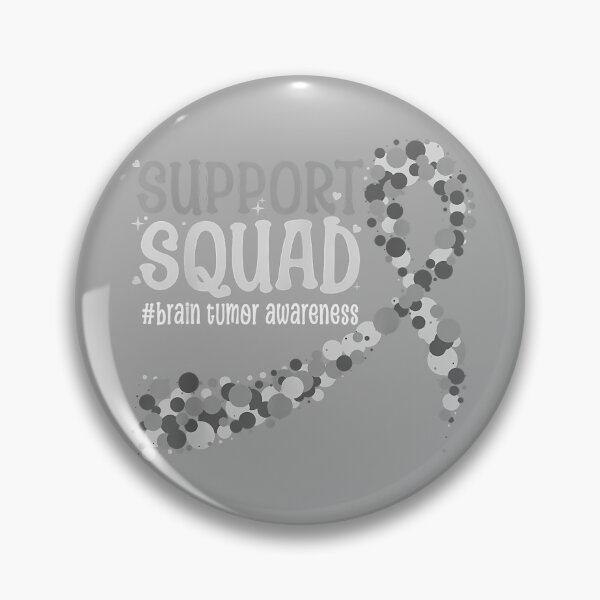 Item preview, Gray Ribbon Brain Tumor Support Squad Brain Tumor Awareness designed and sold by KathieFaugh.