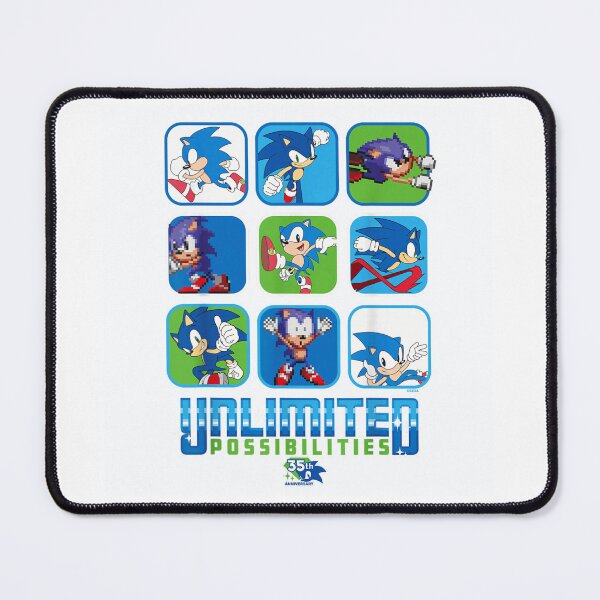 Item preview, Sonic The Hedgehog Thirty Fifth Anniversary Video Game Grid Graphic Design designed and sold by ashenz.